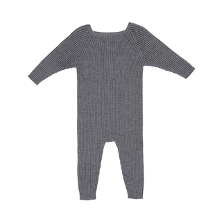 Tuta di supporto per bambini in lana Merino grigia di alta qualità - Product Image 2