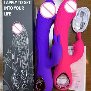 Il Miglior Vibratore a Doppia Testa a Forma di Coniglio con 10 Frequenze per Coppie, Masturbazione Femminile e Giochi Erotici - Product Image 1