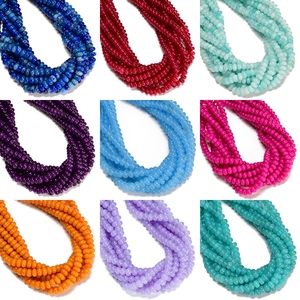 ลูกปัดหยกสีฟ้าอมม่วง ซูกิไลต์<span class=keywords><strong>สี</strong></span>แดงเหลือง ขนาด 5x8 มม. รูปทรงกลมเรียบ สำหรับทำเครื่องประดับกำไลข้อมือ ขายส่ง - Product Image 2