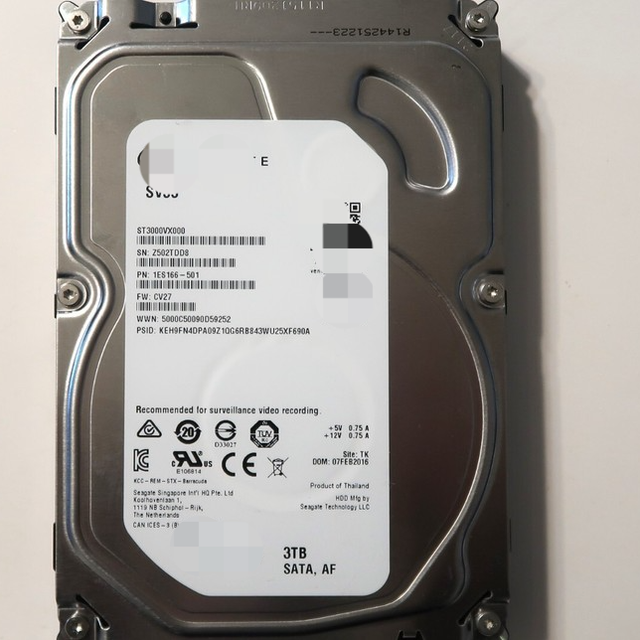 St3000vx000 1es166-501 Fw:cv27 Tk 3.0tb 3.5" Hard Drive New Original Ready Stock Industrial Automation Pac Dedicated Pl