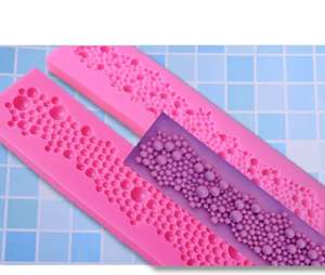 قالب سيليكون لتزيين الكيك بتصميم ثلاثي الأبعاد على شكل حبات اللؤلؤ، متوفر بالجملة - Product Image 5