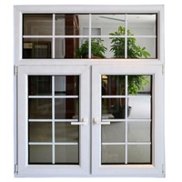 Fenêtres et portes en verre à cadre en aluminium avec design de grille