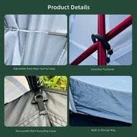 Tente arrière de voiture Factory White Space Fortress, grande, imperméable, pour camping extérieur, abri pour véhicule