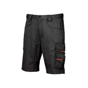 U-POWER - HY017BC-46 Party <b>Black</b> Carbon <b>cargo</b> shorts - EAN 8033546187852 <b>WORK</b> <b>TROUSERS</b> <b>WORK</b> SHORTS - Product Image 1