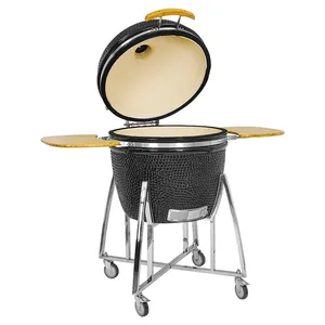 Barbecue au charbon de bois en céramique classique <span class=keywords><strong>SEB</strong></span> <span class=keywords><strong>Kamado</strong></span> 29 pouces avec allumage électronique à impulsions et piézoélectrique - Product Image 3