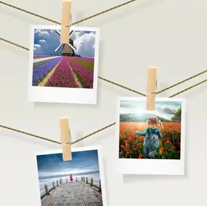 Pinces <span class=keywords><strong>à</strong></span> <span class=keywords><strong>linge</strong></span> en bambou chevilles en bois flexibles Yimin <span class=keywords><strong>marque</strong></span> forme rectangulaire pour cuisine salon utilisation polyvalente pour outils nourriture - Product Image 5