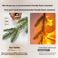 Nouvel Arbre de Noël en PE Pur 1,5-3m pour Usage Domestique, Exportation, Écologique, Ignifuge, Lampe à Induction Non Électrique, Arbre de Salon
