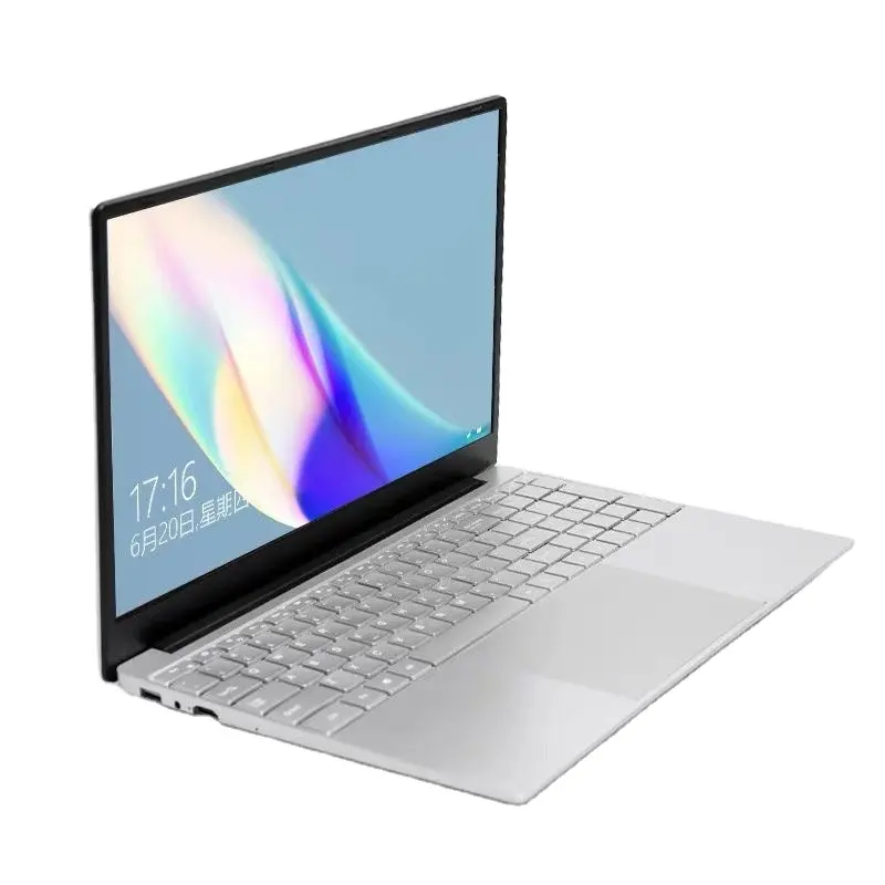 OEM ince çift çekirdekli Intel N3350 taşınabilir 15.6 inç düşük fiyat Mini dizüstü bilgisayar arkadan aydınlatmalı klavye ile