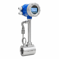 Variable Area Water Flow Meter Temperature Pressure Compensation Wafer Thread Connection Cast Iron Digital Wireless Steam Gas