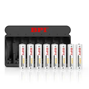 BPI Hersteller Fabrik individualisierbar hohe Qualität hohe Kapazität 1,2 V AA nimh wiederaufladbare Batterie