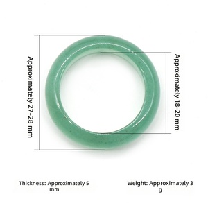 批发天然水晶愈合石饰品石英宝石男女通用圆形水晶戒指 - Product Image 6