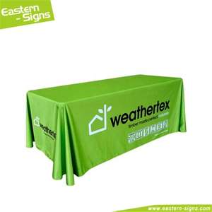 Cubierta de mesa de Feria Comercial de diseño personalizado, mantel ajustado publicitario con su código <span class=keywords><strong>QR</strong></span> impreso - Product Image 2