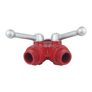 Divisori per Breeching a <span class=keywords><strong>2</strong></span> vie di alta qualità in alluminio rosso 65Mm <span class=keywords><strong>e</strong></span> 40Mm NH filettatura divisione <span class=keywords><strong>acqua</strong></span> <span class=keywords><strong>fuoco</strong></span> - Product Image 2