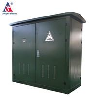 Armoire de distribution électrique extérieure An Gao HXGW-12 de type boîtier, en métal, fermée, pour réseau en anneau, avec serrure biométrique IP2X