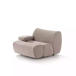 Nouveau canapé modulaire incurvé en tissu chenille ERNEST de style italien, mousse à haute densité pour petits/grands espaces, hôtels, clubs - Product Image 4