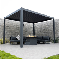 Pérgola Motorizada Ajustable con Persianas, Ofrece Sombra para Patio y Cochera en Todo Tipo de Clima, Ideal para Estacionamiento y Ocio al Aire Libre