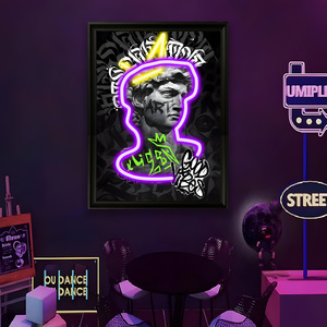 Decoración de Pared de Acrílico con Luces LED Atenuables, Cuadro Enmarcado Luminoso para Dormitorio o Sala de Estar, Idea de Regalo Ideal - Product Image 3
