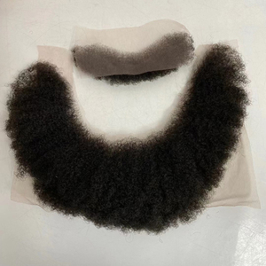 Barba e baffi realistici in capelli umani, realizzati a mano all'uncinetto con base in pizzo invisibile, per <span class=keywords><strong>uomo</strong></span> - Product Image 3