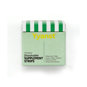 Extracto de café verde sin azúcar de alta calidad de marca privada y tiras orales con L-teanina y vitaminas que reducen la fatiga y aumentan la energía. - Product Image 1