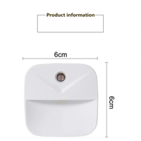 Veilleuse LED, capteur de lumière intelligent sans fil à brancher sur prise EU, lumière murale 220V pour couloirs, salles de bain, halls d'entrée