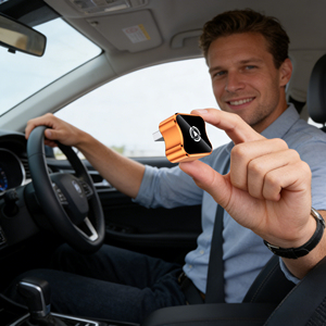 Orange 2 en 1, port USB, dongle sans fil Carplay Android Auto, adaptateur Carplay portable pour voiture - Product Image 1