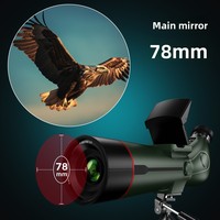 350x Zoom Digital Layar Ganda Internal/Eksternal Teleskop Astronomi Monokuler Perekaman Foto Video Definisi Tinggi Luar Ruangan