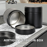Boîte en métal étanche avec couvercle à vis, qualité alimentaire, pour poudre de matcha, grains de café, thé, bonbons, huile, snacks, biscuits, stockage alimentaire, OEM ODM