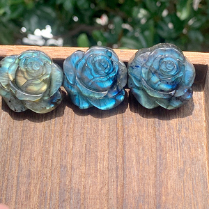 Bán Buôn Tự Nhiên <span class=keywords><strong>Labradorite</strong></span> Rose Pha Lê Ánh Sáng Màu Xanh Nhấp Nháy Hình Dạng Hoa Đá Cho Chữa Bệnh Năng Lượng Cho Món Quà Thèm Nghề - Product Image 5