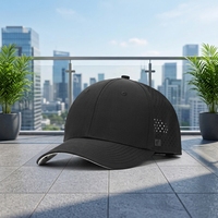 Gorra Trucker de 6 Paneles con Logotipo Personalizado al por Mayor, de Poliéster de Secado Rápido, Malla Perforada con Corte Láser, para Senderismo al Aire Libre, Fabricante de Gorras