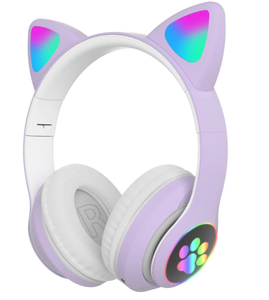 Audífonos Inalámbricos Bluetooth con Orejas de Gato LED, Plegables, para Niñas, con Entrada AUX de 3.5mm, Ranura para Tarjeta TF y Micrófono, Modelo 2026 - Product Image 6