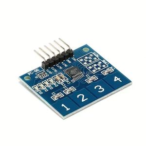 Interruptor Táctil de 4 Posiciones, Módulo de Sensor Táctil Digital Capacitivo de 4 Vías TTP224 - Product Image 1