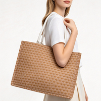 Sac fourre-tout promotionnel en gros, impression personnalisée, sac de shopping pour femme, sac à main jacquard, fournisseur d'usine OEM