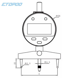 Jauge de rayon 6.5-3000 avec affichage numérique électronique <span class=keywords><strong>Instrument</strong></span> de mesure du diamètre de la boule d'arc Jauge de rayon numérique multifonction - Product Image 5