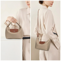 Sac Hobo en Nylon, Sac à Bandoulière Demi-Lune Léger et Imperméable, Sac à Main pour Femme, Bandoulière Amovible