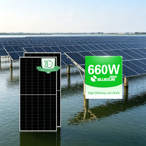 Panneaux solaires monocristallins photovoltaïques flexibles Bluesun à conversion d'énergie rapide, haute efficacité 24,6 %, 600, 640, 660 W - Product Image 3