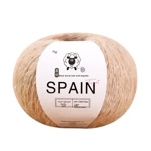 Filato Fantasia 100% Lana d'Agnello con Filo Argentato e Paillettes, Tinto, Anti-Pilling, Morbido e Delicato sulla Pelle, Lavorato a Mano - Product Image 5