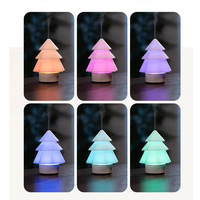 Diffuseur d'huiles essentielles USB, humidificateur, veilleuse d'ambiance de bureau, machine d'aromathérapie lumineuse colorée pour Noël