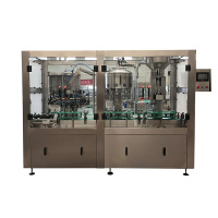 Machine de remplissage automatique de vin rouge avec emballage en verre, système trois-en-un de remplissage, bouchage et motorisation