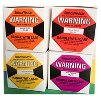 Manipuler avec soin : Étiquette d'impact d'expédition ShockWatcher 75G – Moniteur visuel de dommages pour la logistique