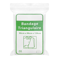 Bandage triangulaire non tissé pour soins des plaies, fixation des fractures, triangle en coton, trousse de premiers soins, accessoires de camping