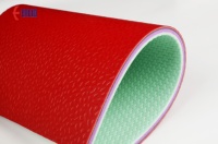 Enlio Revêtements de sol en PVC approuvés par la FIVB pour les terrains de sports d'intérieur Tapis de sol antidérapant en vinyle pour volleyball Design graphique