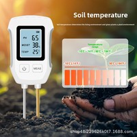 Testeur de sol 3-en-1 |   Testeur numérique de pH, d'humidité et de température pour jardin, ferme, plantes en pot et entretien des pelouses