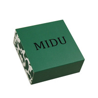 Boîte cadeau coulissante rigide personnalisée avec logo pour bijoux et accessoires, emballage de vente en gros avec ruban