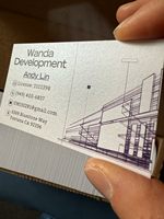 Cartes de remerciement personnalisées de luxe pour petites entreprises, carton blanc imprimable avec logo noir, finition laminée mate