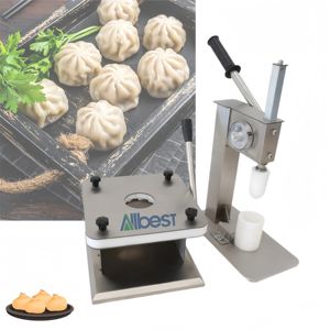 Machine professionnelle certifiée en acier inoxydable pour la fabrication de pains fourrés à la vapeur, machine manuelle pour la production de produits céréaliers - Product Image 1