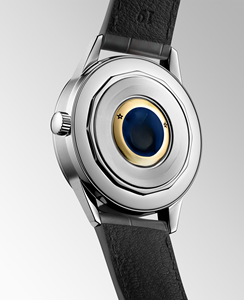 Phase Automatic <b>Watch</b> with Leather Strap Polished Steel <b>Case</b> Slim Elegant Dress Wristwatch for Formal & Casual Longinesing - Product Image 2