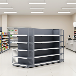 Rak <span class=keywords><strong>Display</strong></span> Logam Modern Jia Chuang dengan Rak yang Dapat Disesuaikan dan Saluran Label untuk Toko Ritel - Product Image 1