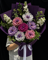 Bouquet de fleurs perlées artisanales pivoine et anémone 2026 – Cadeau de Noël, décoration du Nouvel An, décoration florale pour la maison
