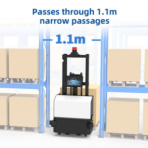 Camión apilador eléctrico de carga de 1500kg Apilador de palés de tipo totalmente eléctrico Mini carretilla elevadora no tripulada guiada por visión habilitada para Lidar - Product Image 3