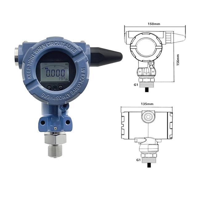 4G Wireless Pressure Transmitter Sensor with LCD Display